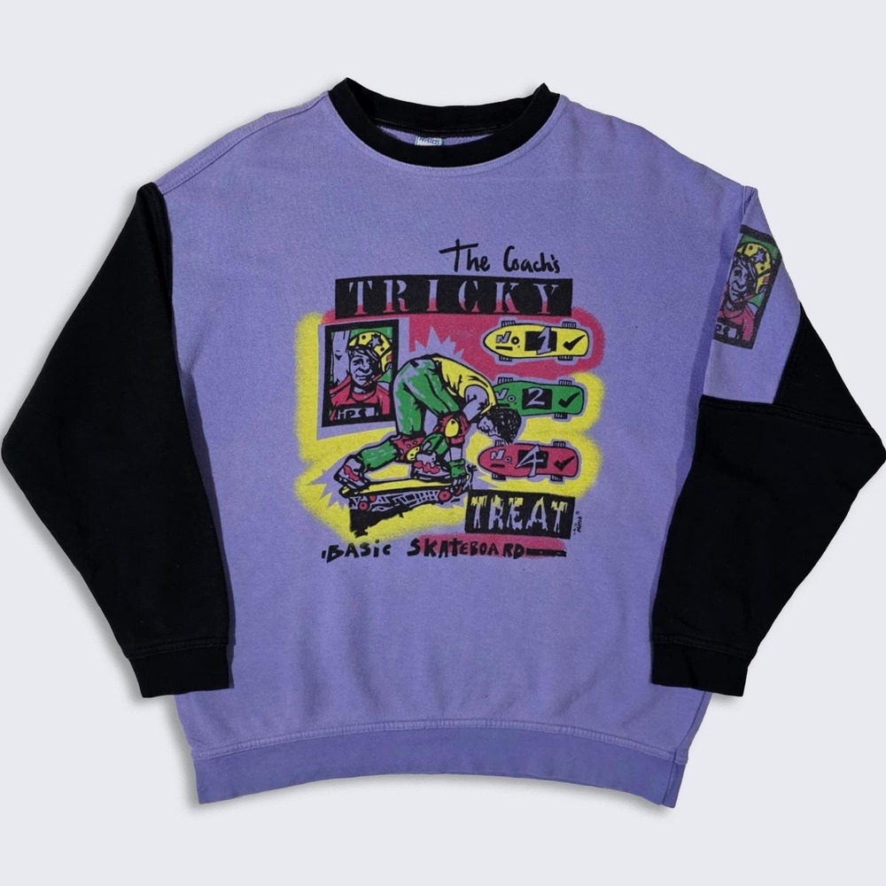 Basic Skateboard Vintage 90s West Germany Skateboarding Sweatshirt